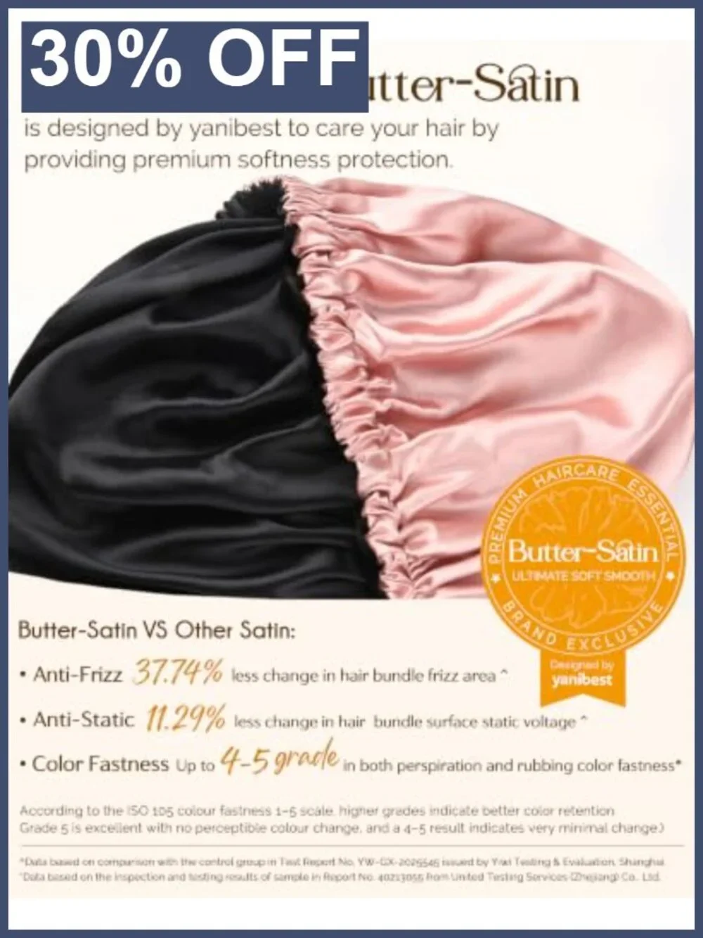 Adjustable Double Layer Satin Bonnet for Sleeping, Curly Natural Hair